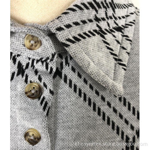 Grey temperament long sleeve shirt